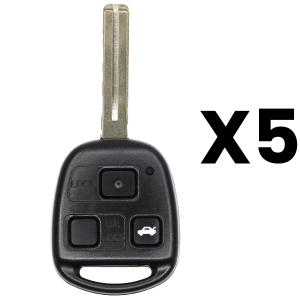 3 Button Remote Head Key For Lexus Fcc HYQ12BBT Chip 4D68 Pn 89070-48821 89070-48820 Pack Of 5