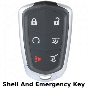 6 Button Cadillac Proximity Smart Key SHELL For Fcc HYQ2AB HYQ2EB