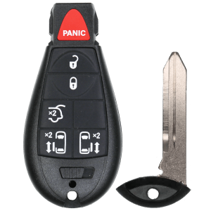 Chrysler Dodge Jeep VW 6 Button Fobik Key SHELL For Fcc M3N5WY783X IYZ-C01C