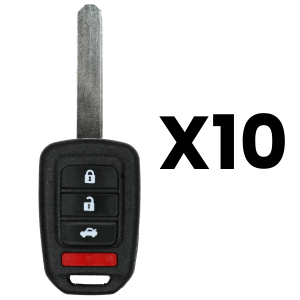 4 Button Remote Head Key For Honda Fcc MLBHLIK6-1TA Pn 35118-T2A-A60 Pack Of 10