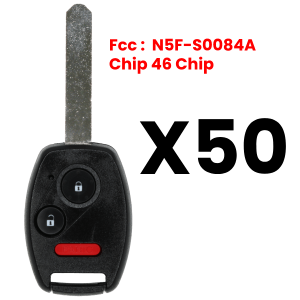 3 Button Remote Head Key Fcc N5F-S0084A Pn 35111-SVA-305 Pack Of 50
