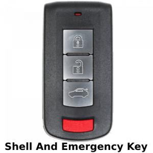Mitsubishi 4 Button Smart Proximity Key Shell Fcc OUC644M-KEY-N Pn 8637A228 8637B885 (K4L)