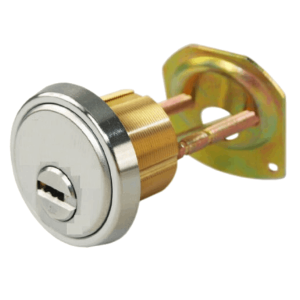 Maxtech Satin Finish 1-18 RimMortise Cylinder With 2 Keys 006 KEYWAY