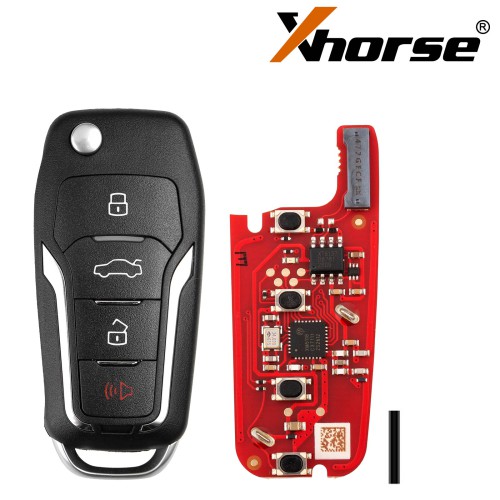 Xhorse Super Remote Ford Type Flip Key 4 Button Second Generation With Super Chip Pn XEFO021