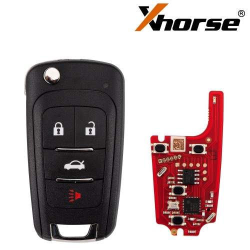 Xhorse Universal Wire Flip Remote Key 2nd Generation Buick Style 4 Button XKBU21EN (New Version of XKBU01EN)