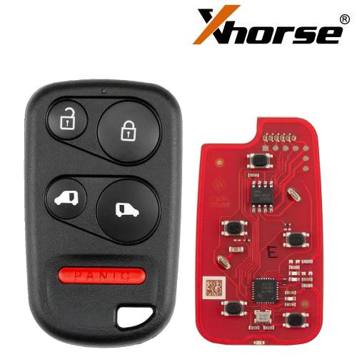 Xhorse Universal Wire Remote 2nd Generation Honda Style 5 Button XKHO24EN (New Version of XKHO04EN)