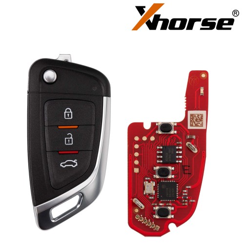 Xhorse Wire Flip Remote Key 2nd Generation Knife Style 3 Button XKKF05EN (New Version of XKKF02EN)