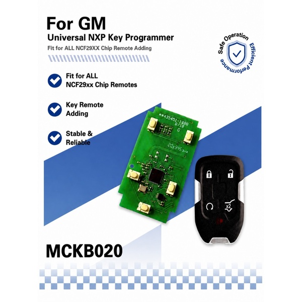 Nxp Killer Adapter For Chevrolet Gmc Smart Key MCKB020