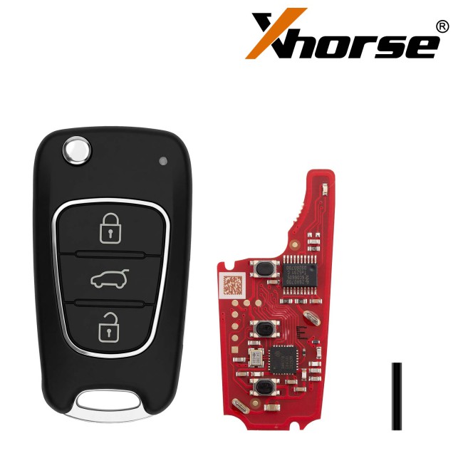 XHORSE Second Generation Wireless Flip Remote Key 3 Buttons for KIA for Hyundai Type XNHY22EN