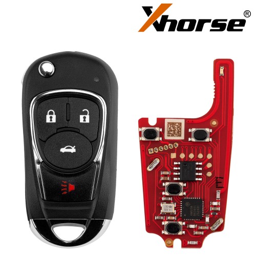 Xhorse VVDI Key Tool Wire Flip Remote Key 3+1 Buttons Buick Style XKBU22EN