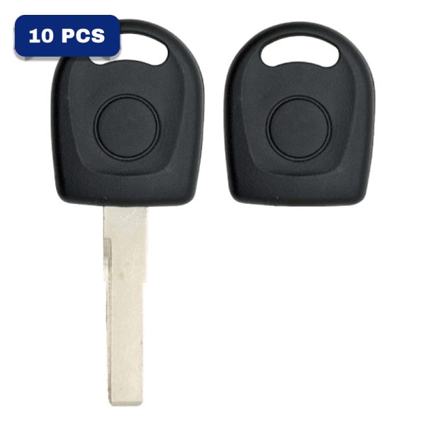HU66 Transponder Key Shell For VW Audi Pack Of 10