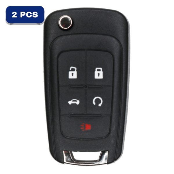 5 Button Remote Flip Key For GM Fcc OHT01060512 Pn 5924369 Pack Of 2