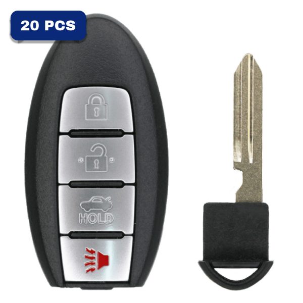 2007-2018 Nissan Infiniti 4-Button Smart Key Fob FCC KR55WK49622 Part number 285E3-JA05A (AFTERMARKET) Pack Of 20