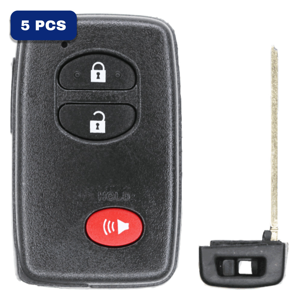 2009-2019 Toyota Scion 3-Button Smart Key Fob FCC HYQ14ACX GNE Board 5290 Part number 89904-47230 (AFTERMARKET) Pack Of 5 2009-2019 Toyota Scion 3-Button Smart Key Fob FCC HYQ14ACX GNE Board 5290 Part number 89904-47230 (AFTERMARKET) Pack Of 5