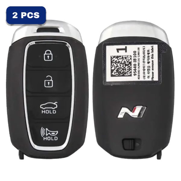 2021-2022 Hyundai Elantra 4-Button Smart Key Fob FCC NYOMBEC4FOB2004 Part number 95440-IB100 95440IB100 (OEM) Pack Of 2
