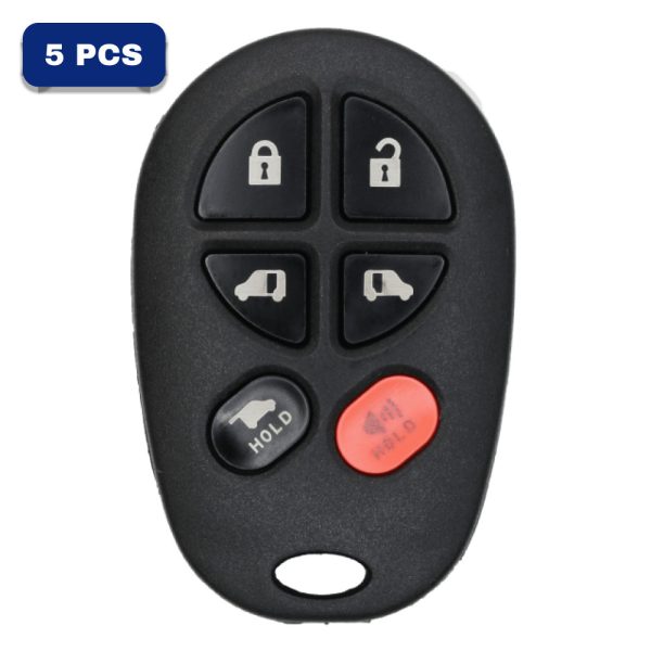 Toyota 6 Button Keyless Entry Remote Fcc GQ43VT20T Pn 89742-AE050 Pack Of 5