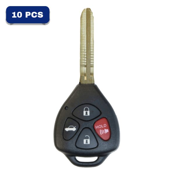 Toyota Camry 2010–2011 4-Button Remote Head Key FCC HYQ12BBY G Chip – PN 06231 Pack Of 10
