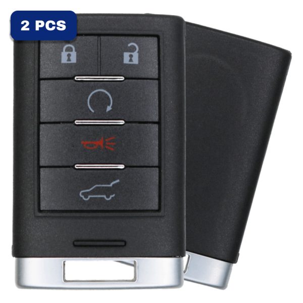 2010-2015 Cadillac 5-Button Smart Key Fob FCC NBG009768T Part number 22865375 (AFTERMARKET) Pack Of 2
