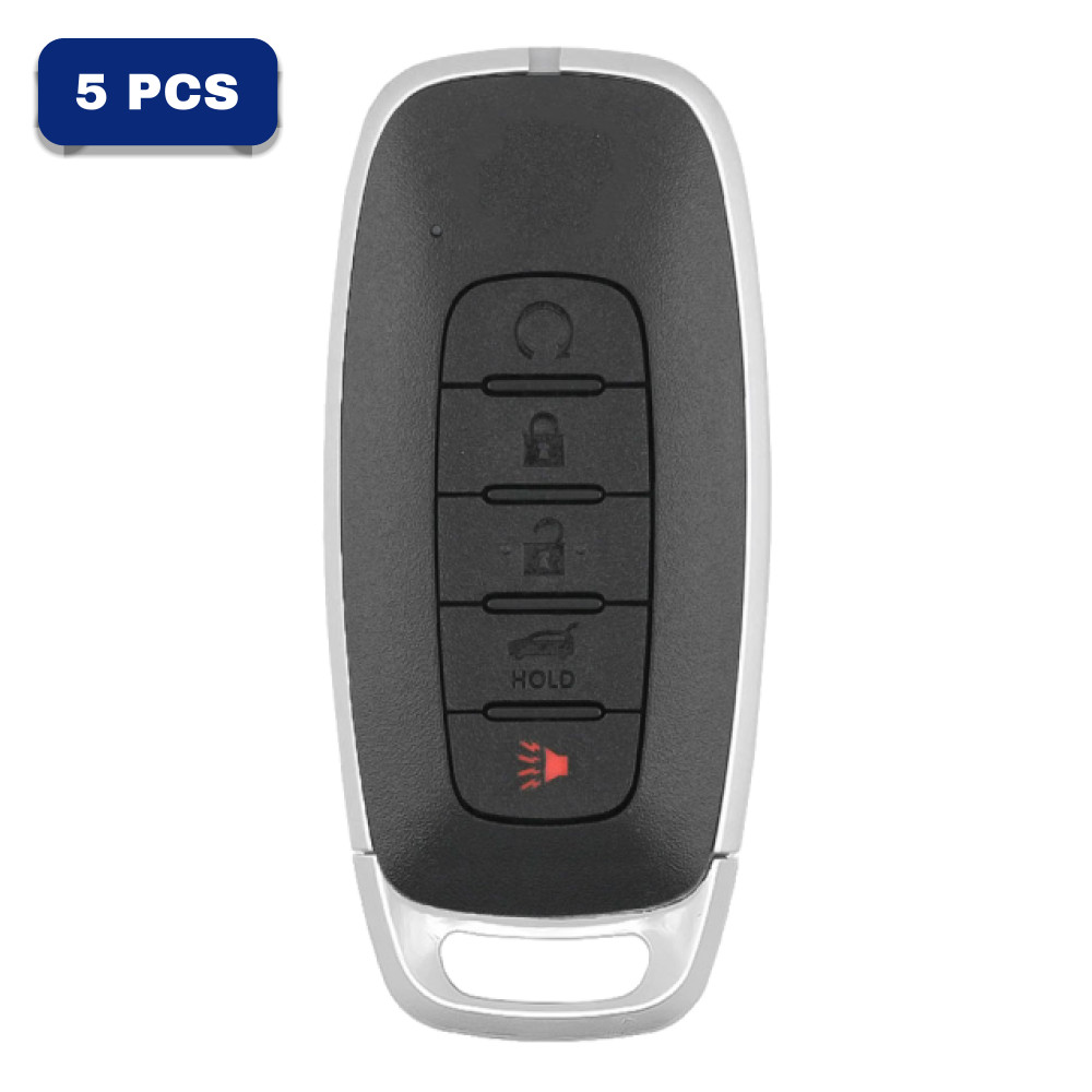 2022-2023 Nissan 5-Button Smart Key Fob FCC KR5TXPZ3 Part number 285E3-7LA7A 285E37LA7A (AFTERMARKET) Pack Of 5 2022-2023 Nissan 5-Button Smart Key Fob FCC KR5TXPZ3 Part number 285E3-7LA7A 285E37LA7A (AFTERMARKET) Pack Of 5
