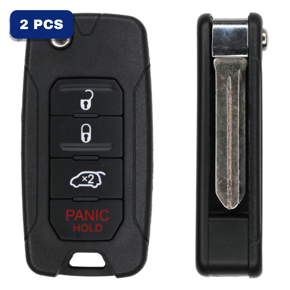 Chrysler / Dodge / Jeep 3-button Remote Head Key – FCC OHT692427AA – Chip Philips ID46 – PN 68273343 56040652 04589341 05175786 05175815 05175817 05191964 55364672 56040649 56040652 56040669 68000603 Pack Of 2 Chrysler / Dodge / Jeep 3-button Remote Head Key – FCC OHT692427AA – Chip Philips ID46 – PN 68273343 56040652 04589341 05175786 05175815 05175817 05191964 55364672 56040649 56040652 56040669 68000603 Pack Of 2
