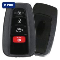 2020-2022 Toyota 4-Button Smart Key Fob FCC HYQ14FBC Part number 8990H-0E020 (AFTERMARKET) Pack Of 2