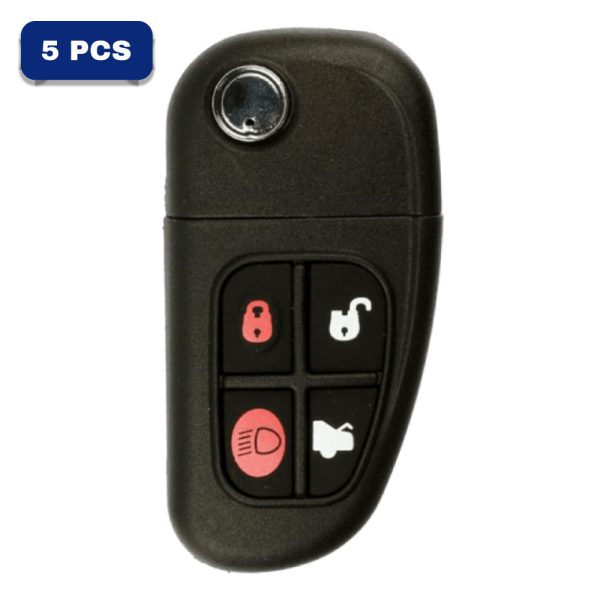 Jaguar 4 Button Flip Key Fcc NHVWB1U241 Pn 1X43-15K601-AB Pack Of 5