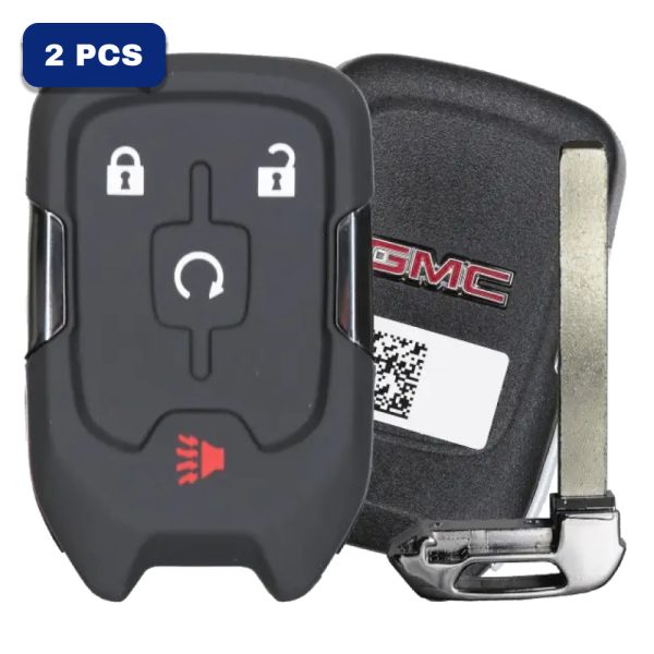 2017-2022 GMC 4-Button Smart Key Fob FCC HYQ1EA Part number 13584513 (OEM) Pack Of 2