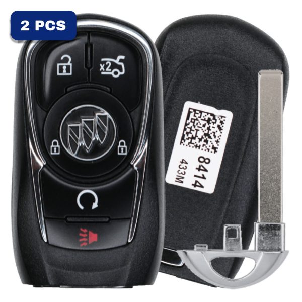 Buick 5 Button Smart Proximity Key Fcc HYQ4EA Pn 13508414 Pack Of 2
