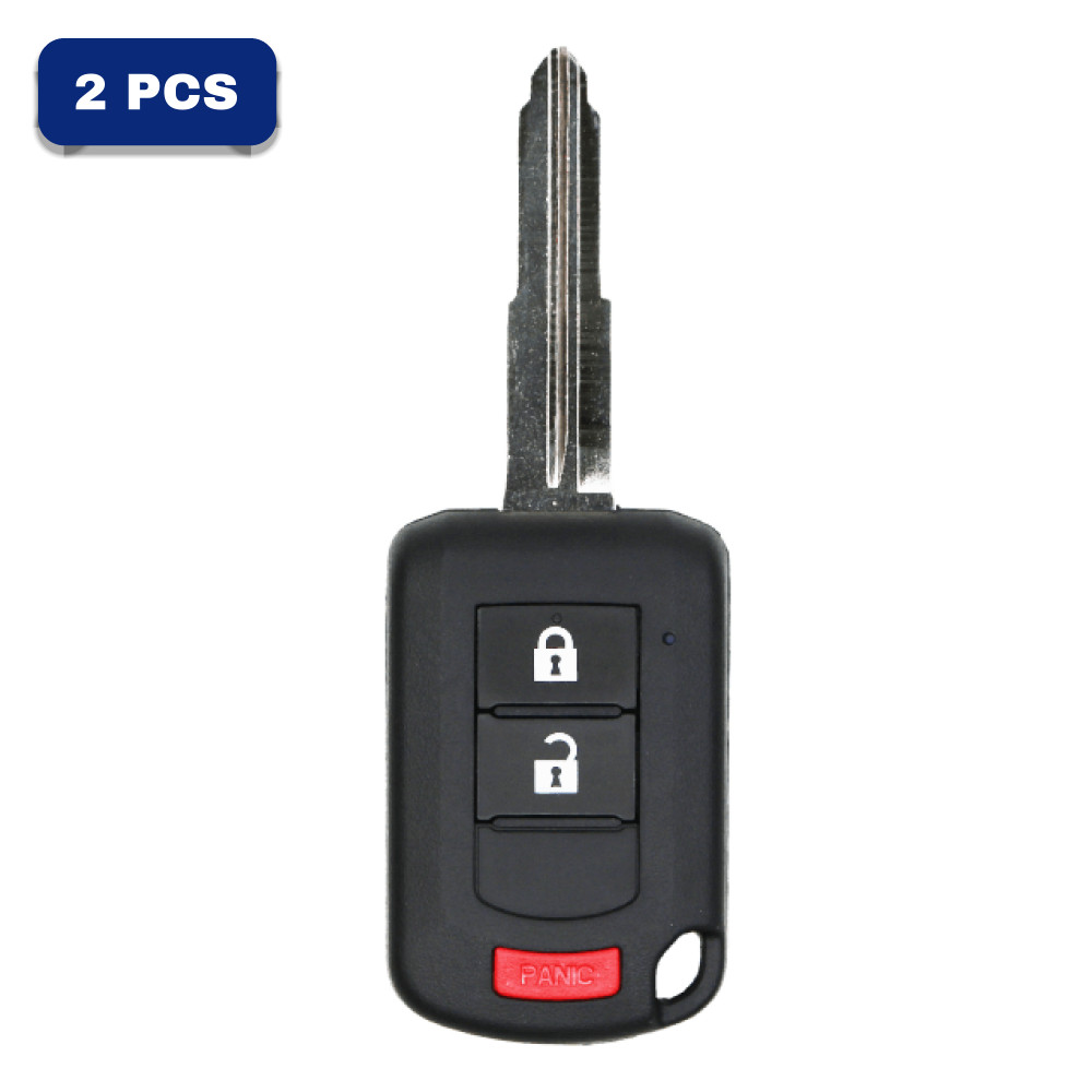Mitsubishi 3-button Remote Head Key – FCC OUCJ166N – Chip ID46 – PN 6370B944 Pack Of 2 Mitsubishi 3-button Remote Head Key – FCC OUCJ166N – Chip ID46 – PN 6370B944 Pack Of 2
