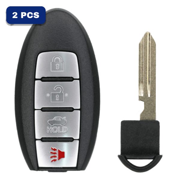 2007-2018 Nissan Infiniti 4-Button Smart Key Fob FCC KR55WK49622 Part number 285E3-JA05A (AFTERMARKET) Pack Of 2