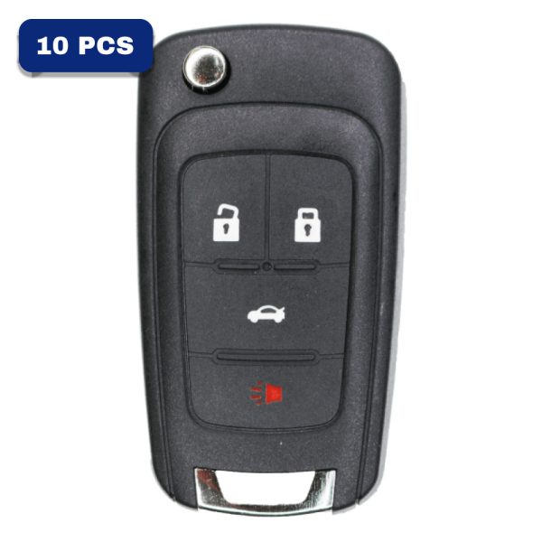 GM Peps 4 Button Smart Flip Ket Fcc OHT05918179 Pn 13586120 Pack Of 10