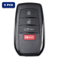 2021-2024 Toyota 4-Button Smart Key Fob FCC HYQ14FBX Part number 8990H-48050 , 8990H48050, 8990H-48051, 8990H48051, 8990H-48052, 8990H48052 (AFTERMARKET) Pack Of 5