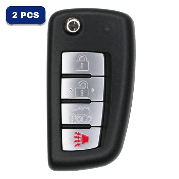 4 Button Nissan Infiniti Flip Key Fcc KBRASTU15 Pack Of 2