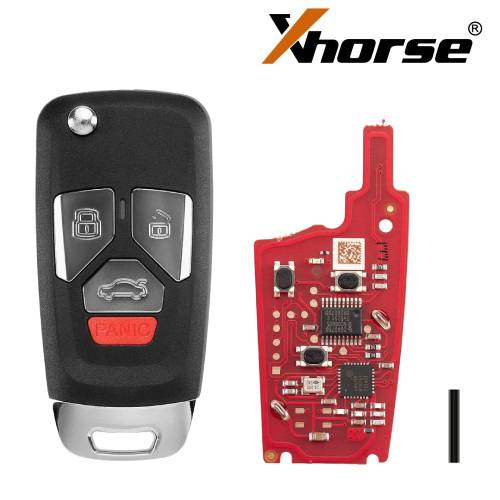 Xhorse Universal Wire Remote Flip Key 2nd Generation Audi Style XKAU22EN (New Version of XKAU02EN)