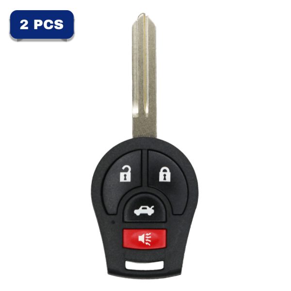 Nissan 4 Button Remote Head Key – FCC CWTWB1U751 – Chip Philips ID46 / HITAG2 – PN H0561-3AA0B Pack Of 2