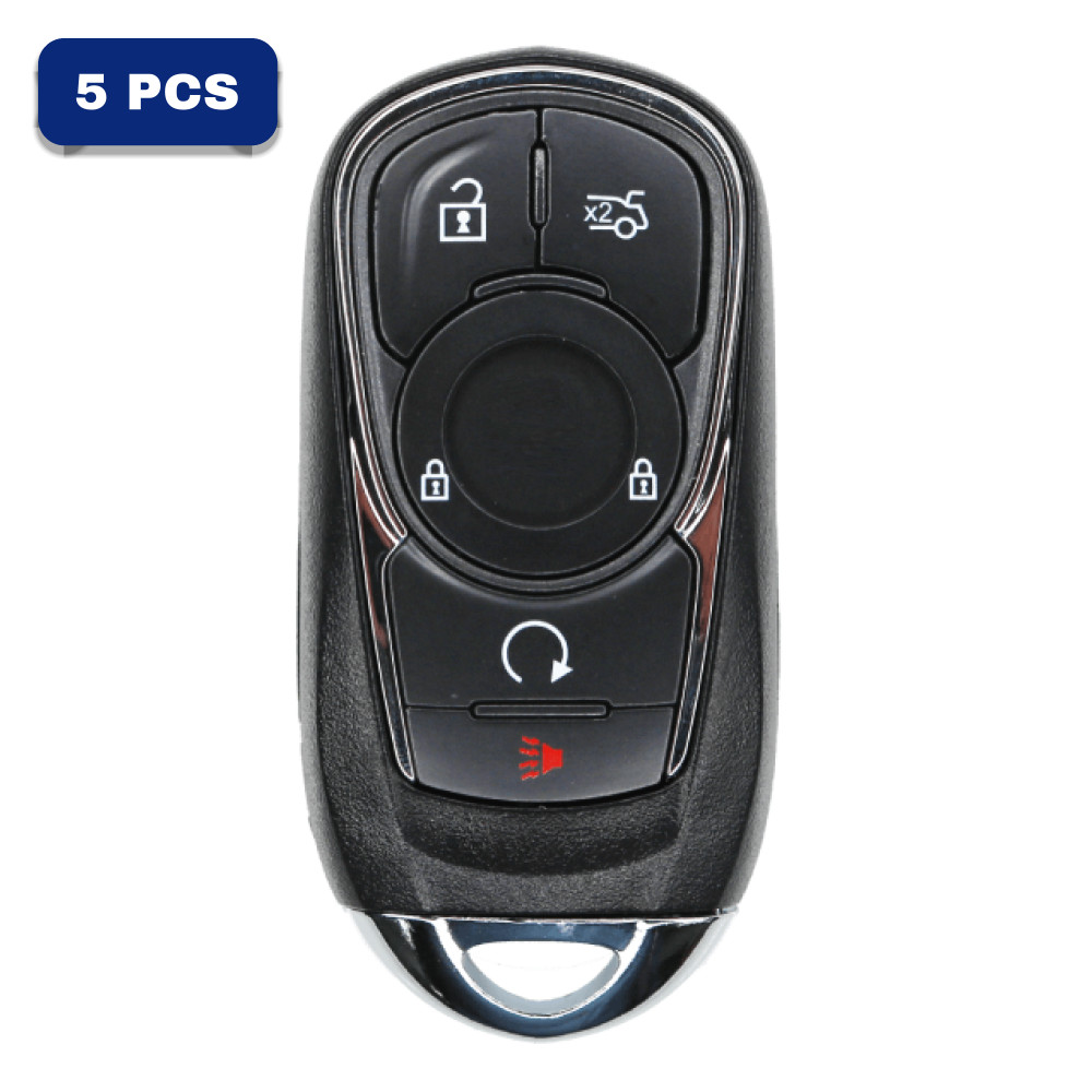 2017-2020 Buick 5-Button Smart Key Fob FCC HYQ4EA Part number 13508414 (AFTERMARKET) Pack Of 5 2017-2020 Buick 5-Button Smart Key Fob FCC HYQ4EA Part number 13508414 (AFTERMARKET) Pack Of 5
