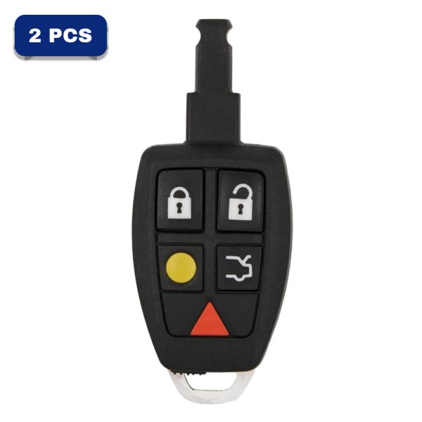 2004-2013 Volvo C30 C70 S40 S80 V50 5 Button Fobik Fcc LTQV0315TX Part Number 30772198 (Aftermarket) Pack Of 2