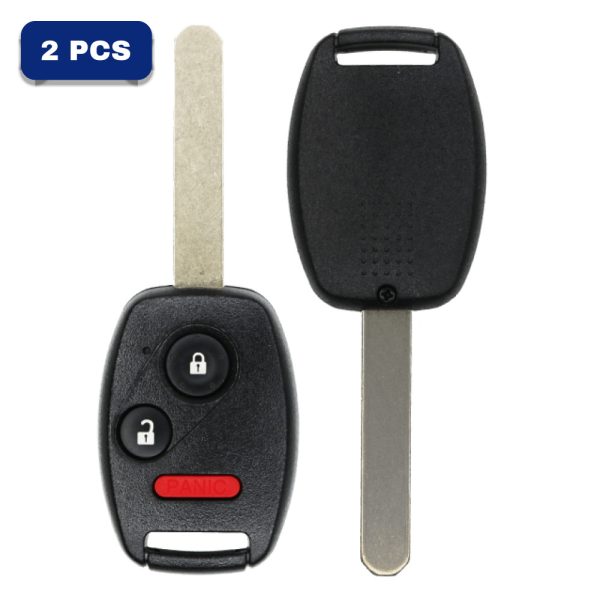 Honda CR-V CR-Z Crosstour Fit Insight 3-Button Remote Head Key FCC MLBHLIK-1T PN 35111-SWA-306 Pack Of 2
