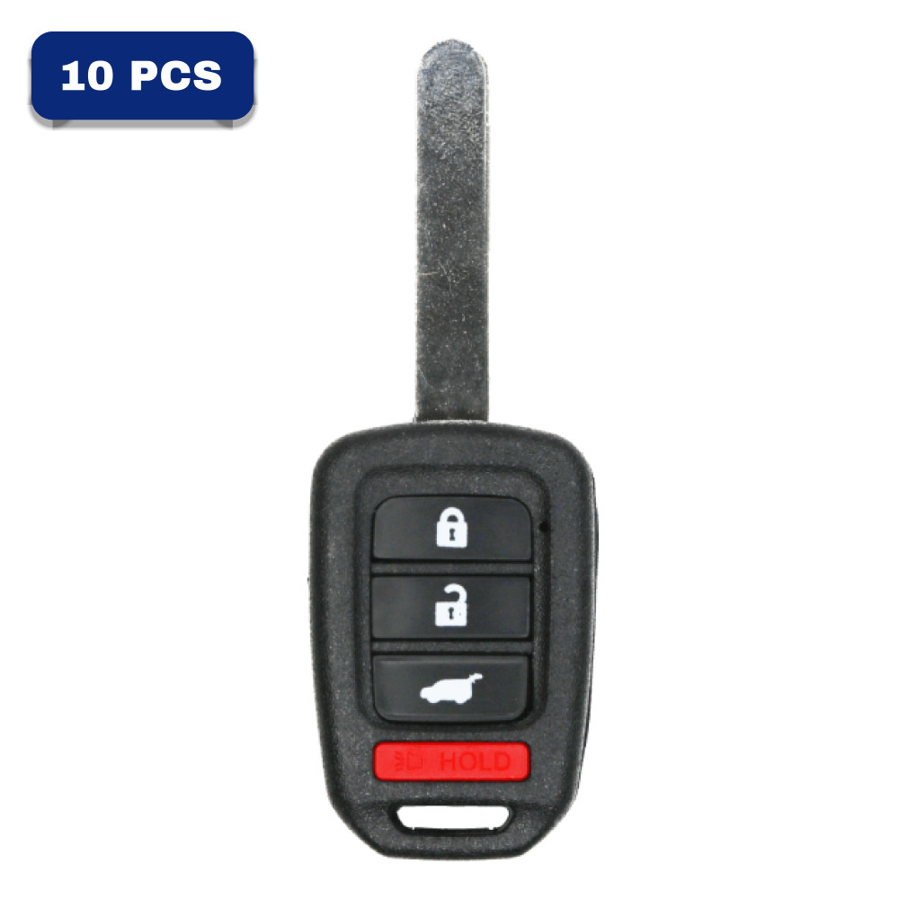 Honda CR-V HR-V 2014–2021 4-Button Remote Head Key FCC MLBHLIK6-1T Pack Of 10 Honda CR-V HR-V 2014–2021 4-Button Remote Head Key FCC MLBHLIK6-1T Pack Of 10