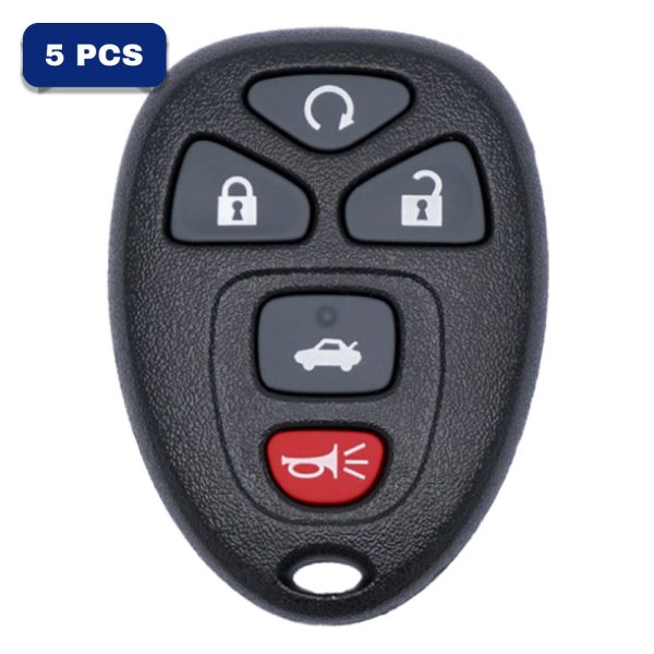 5 Button Remote For GM Fcc OUC60270 OUC60221 Pn 20935331 Pack Of 5