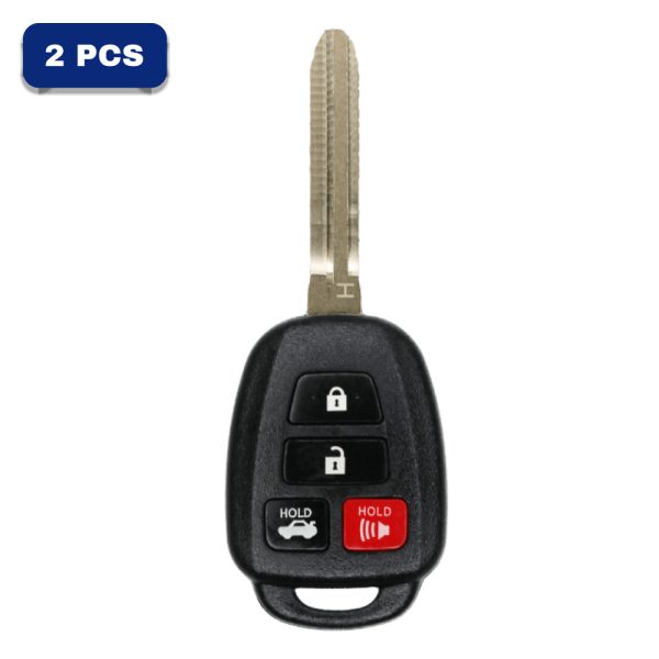 Toyota Camry/Corolla 2013-2019 4-button Remote Head Key – FCC HYQ12BDM – H Chip – PN 89070-06421 89070-02880 Pack Of 2