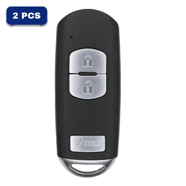 2013-2020 Mazda 3-Button Smart Key Fob FCC WAZSKE13D01 Part number KDY3-67-5DY KD33-67-5RY (AFTERMARKET) Pack Of 2