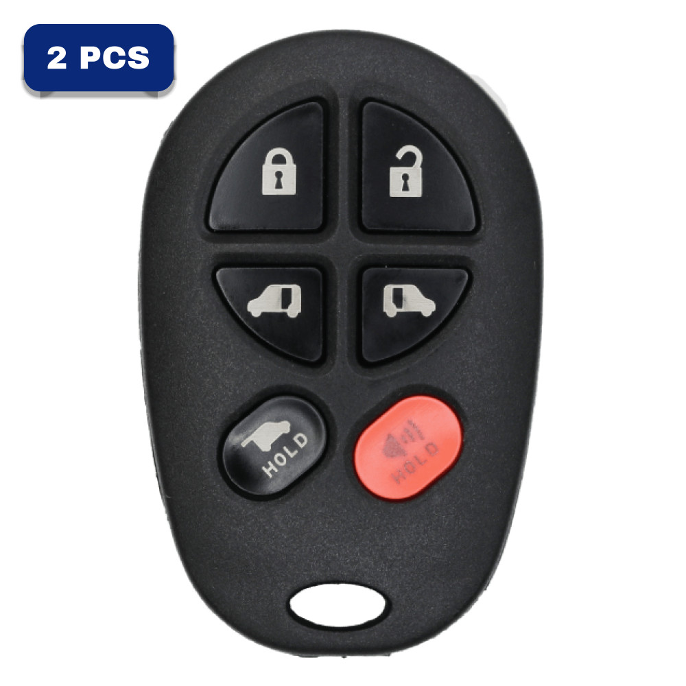 Toyota 6 Button Keyless Entry Remote Fcc GQ43VT20T Pn 89742-AE050 Pack Of 2 Toyota 6 Button Keyless Entry Remote Fcc GQ43VT20T Pn 89742-AE050 Pack Of 2