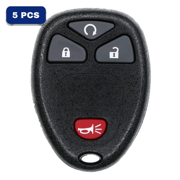 4 Button Keyless Entrey Remote For GM Fcc OUC60270 OUC60221 Pn 15913421 Pack Of 5