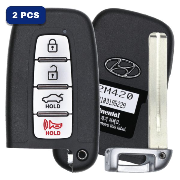 2013-2016 Hyundai Genesis 2 Door 4 Button Smart Key Fcc SY5RBFNA433 Pn 95440-2M420 Pack Of 2