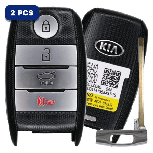 Kia Forte 4 Button Smart Key Fcc CQOFN00040 Pn 95440-A7500 Pack Of 2