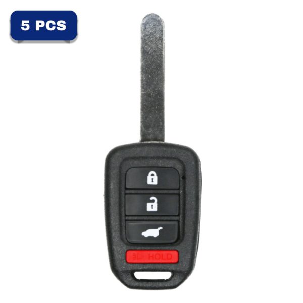 2017-2021 Honda 4-Button Keyless Remote Head Key Fob FCC MLBHLIK6-1TA MLBHLIK61TA Part number 35118-TGG-A00 35118-TLA-A00 (AFTERMARKET) Pack Of 5