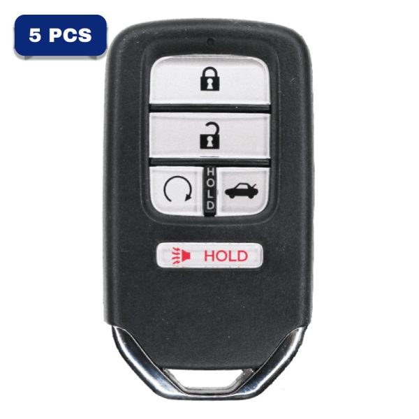 Honda 5 Button Smart Key Shell For KR5V1X KR5V44 KR5T44 (K4L) Pack Of 5