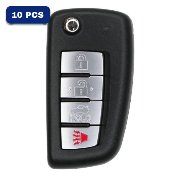 4 Button Nissan Infiniti Flip Key Fcc KBRASTU15 Pack Of 10